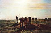 constant troyon Cattle Going to Work;Impression of Morning China oil painting reproduction